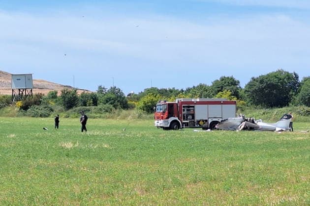 PXL_Plane crash fatal Crash of a small aircraft in the Campanoz area, near Medulin airport in Croatia on 04. June 2026. The report has been confirmed, and all emergency services are on site taking measures. In plane crah few people died.  SasaxMiljevic PIXSELL