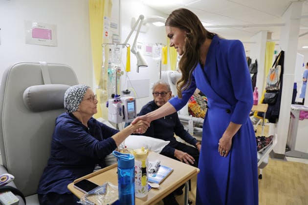 . 04 06 2026. Manchester, United Kingdom. Kate Middleton , the Princess of Wales, during a visit to the Christie NHS Foundation Trust, in Manchester, United Kingdom.  xPoolx xi-Imagesx IIM-26808-0011