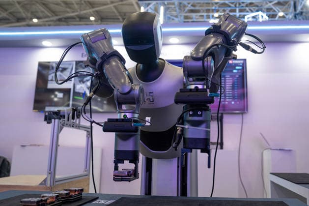 TAIWAN-COMPUTEX A robot at Computex 2026 in Taipei, Taiwan, June 4, 2026. NEXPHER Vernon Yuen TAIPEI