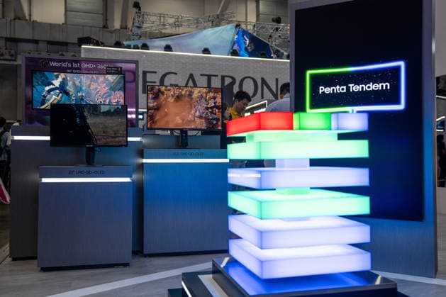 TAIWAN-COMPUTEX A general view showing screens at the Samsung booth at Computex 2026 in Taipei, Taiwan, June 4, 2026. NEXPHER Vernon Yuen TAIPEI