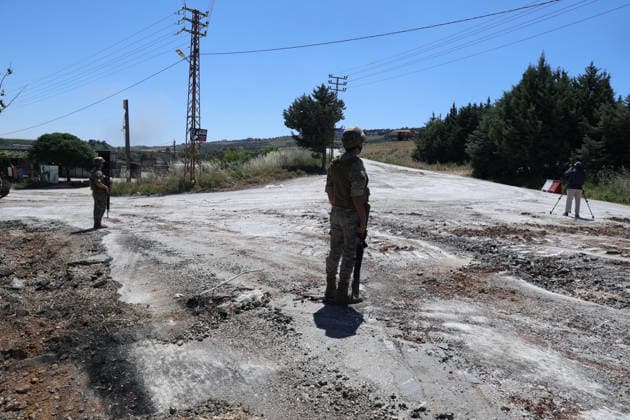 Lebanese Army announced that it has deployed to the town of Dibbin NABATIEH, LEBANON - JUNE 04: Israeli Army engineering vehicles clears the road by removing piles of dirt and rubble as the Lebanese Army announced that it had entered, where Israeli forces had recently withdrawn after carrying out attacks in the town of Dibbin, Nabatieh, Lebanon, on June 04, 2026. Ramiz Dallah Anadolu Nabatieh Lebanon. Editorial use only. Please get in touch for any other usage.  Copyright: x2026xAnadoluxRamizxDallahx