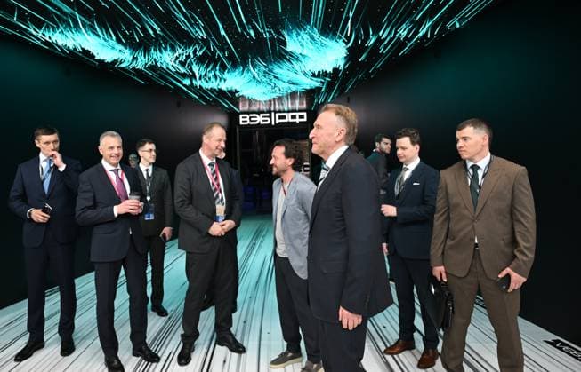 SPIEF-2026. Forum events 9180332 04.06.2026 SPIEF-2026. The stand of the VEB.RF State Development Corporation at the ExpoForum Congress and Exhibition Center. Igor Shuvalov, Chairman, VEB.RF Ekaterina Chesnokova Sputnik St. Petersburg Russia  Copyright: xEkaterinaxChesnokovax