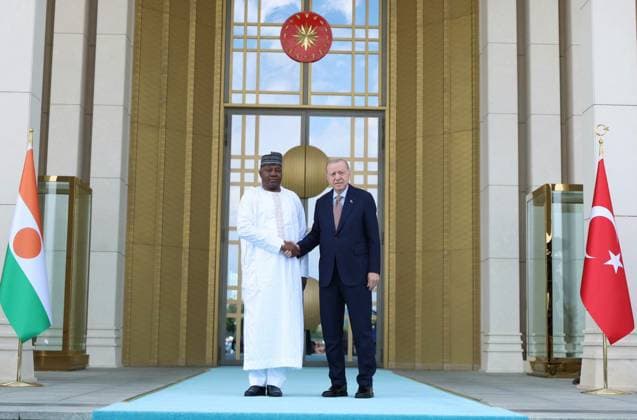 Turkish President Recep Tayyip Erdo?an receives Nigerien President Abdourahmane Tchiane during an official welcoming ceremony at the Presidential Complex in Ankara Turkish President Recep Tayyip Erdo?an receives Nigerien President Abdourahmane Tchiane during an official welcoming ceremony at the Presidential Complex in Ankara, Turkey, June 4, 2026. Photo by Turkish presidency apaimages Istanbul Istanbul Turkey 040626_Turkey_TPO_00(2) Copyright: xapaimagesxTurkishxpresidencyx xapaimagesx