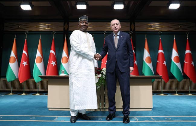 Turkish President Recep Tayyip Erdo?an speaks alongside Nigerien President Abdourahmane Tchiani during a joint press conference Turkish President Recep Tayyip Erdo?an speaks alongside Nigerien President Abdourahmane Tchiani during a joint press conference in Ankara, Turkey, June 4, 2026, following official talks and the signing of cooperation agreements. Photo by Turkish presidency apaimages Istanbul Istanbul Turkey 040626_Turkey_TPO_01(1) Copyright: xapaimagesxTurkishxpresidencyx xapaimagesx