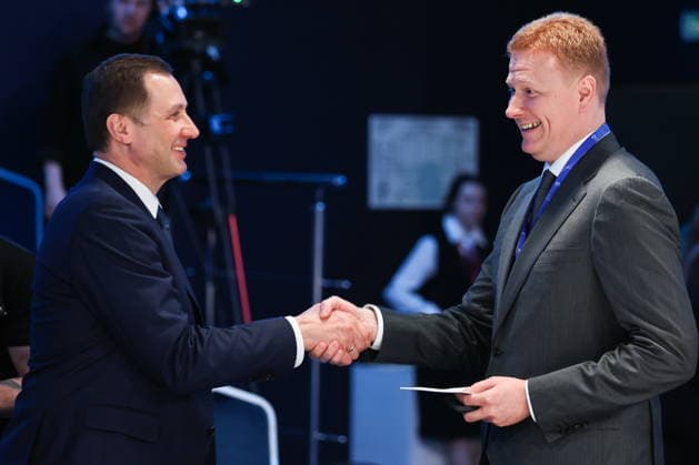 RUSSIA, ST PETERSBURG - JUNE 4, 2026: KHL President Alexei Morozov (L) and Russia s State Secretary Deputy Minister of Sport Alexander Nikitin during a round table discussion titled Sport, Business, Audiences: The New Economics of Partnership at the 2026 St Petersburg International Economic Forum at the ExpoForum Convention and Exhibition Centre St Petersburg Russia  - ZUMAt113 20260604_zaa_t113_378 Copyright: xDonatxSorokinx