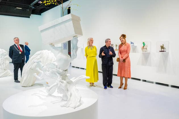 04-06-2026 Nijmegen Queen Maxima attended the opening of the renovated Valkhof Museum, with the new collection presentation, *Mens op de grens* (Man on the Border), showcases stories of people living in and around Nijmegen, from prehistory to the present day in Nijmegen. Â  Copyright: xPPEx