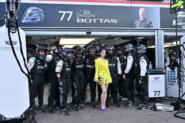 IPA85323772 - Monte Carlo, f1 Grand Prix - Thursday - Lily Collins during the taping of the sixth season of Emily in Paris Pictured: Lily Collins  Copyright: xManuelexMangiarottix xManuelexMangiarottix 85323772