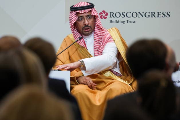 RUSSIA, ST PETERSBURG - JUNE 4, 2026: Saudi Arabia s Minister of Industry and Mineral Resources Bandar bin Ibrahim Al-Khuraief at the 2026 St Petersburg International Economic Forum at the ExpoForum Convention and Exhibition Centre St Petersburg Russia  - ZUMAt113 20260604_zaa_t113_596 Copyright: xAlexanderxDemianchukx