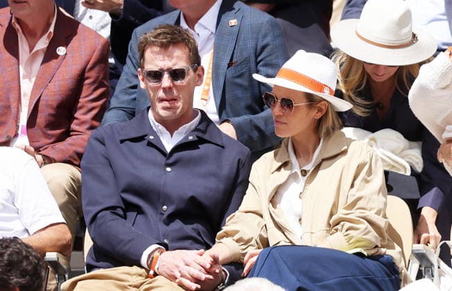 Lorie Laure Pester and her partner Yann Dernaucourt in the stands during the Day twelve of the 2026 Roland Garros French Open on June 04, 2026 in Paris, France Jacovides Moreau Bestimage Celebs in the stands during the Day twelve of the 2026 French Open on June 04, 2026 in Paris, France Paris France  Copyright: xJACOVIDES-MOREAUx xBESTIMAGExJACOVIDES-MOREAUx xBESTIMAGEx