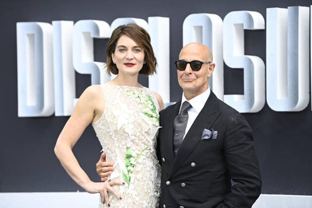Disclosure Day UK premiere, Cineworld Leicester Square, London, UK, 04 June 2026. Felicity Blunt and Stanley Tucci at the UK premiere of Disclosure Day, Cineworld Leicester Square, London, UK, 04 June 2026., Credit:Justin Ng Avalon United Kingdom, London  Copyright: xJustinxNgx xAvalonx 1107757834