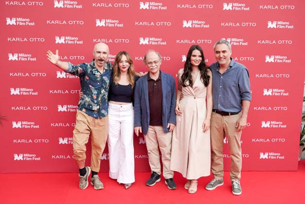 IPA85324970 - MILAN, 4 06 2026 - Piccolo teatro, the cast of Svevo Moltrasio s new film Smart working at the opening ceremony of the Milano film fest.  Copyright: xEmanuelexRobertoxDexCarlix xx 85324970