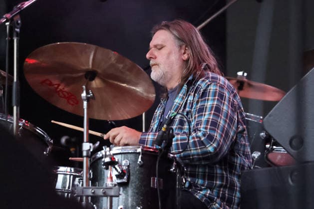 04.06.2026, Bellinzona, Parco Urbano, Nevermind Music Fest 2026: The Vad Vuc, Roberto Drugo Panzeri, drums Bellinzona Parco Urbano Ticino Switzerland *** 04 06 2026, Bellinzona, Parco Urbano, Nevermind Music Fest 2026 The Vad Vuc, Roberto Drugo Panzeri, drums Bellinzona Parco Urbano Ticino Switzerland Copyright: xJustPictures.ch FrancescoxMinghettix jp-en-FrMi-MNG_0028