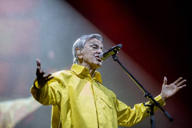 Caetano Veloso concert at the Movistar Arena The Brazilian artist Caetano Veloso, during his concert at the Movistar Arena, on June 4, 2026, in Madrid Spain The Brazilian artist, with his performance, covers a decisive trajectory to understand the contemporary culture of Brazil 04 JUNE 2026 CONCERT CAETANO MÚSICA MUSIC MUSICIAN ARTIST Madrid Madrid Madrid Spain  Copyright: xRicardoxRubiox 7571653