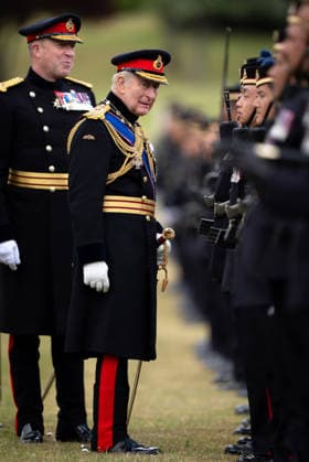 . 04 06 2026. Salisbury, United Kingdom. King Charles III at The King s Gurkha Artillery Formation Parade at Larkhill Barracks in Salisbury, United Kingdom.  xPoolx xi-Imagesx IIM-26810-0013