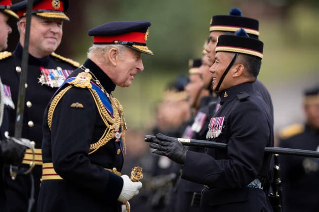 . 04 06 2026. Salisbury, United Kingdom. King Charles III at The King s Gurkha Artillery Formation Parade at Larkhill Barracks in Salisbury, United Kingdom.  xPoolx xi-Imagesx IIM-26810-0016