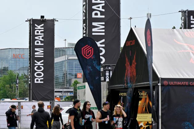 Ein Blick auf das Gelände von RIP 2026 am Vortag des Festivals. Die Vorbereitungen für das Festival Rock im Park (RiP) 2026 am Nürnberger Zeppelinfeld laufen auf Hochtouren. Das Festival mit Kultstatus findet seit 1993 als Parallelveranstaltung zum Event Rock am Ring statt. Nürnberg, 04.06.2026 Bayern Deutschland *** A view of the RIP 2026 site on the day before the festival Preparations for the Rock im Park RiP 2026 festival at Nurembergs Zeppelinfeld are in full swing The festival with cult status has been taking place since 1993 as a parallel event to Rock am Ring Nuremberg, 04 06 2026 Bavaria Germany Copyright: xDwixAnoraganingrumx
