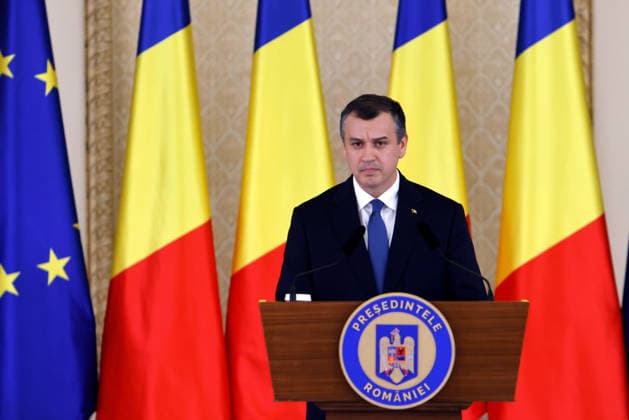 (260604) -- BUCHAREST, June 4, 2026 -- Romania s prime minister-designate Eugen Tomac delivers a speech after being nominated by President Nicusor Dan at Cotroceni palace in Bucharest, Romania, on June 4, 2026. Romanian President Nicusor Dan on Thursday nominated his adviser Eugen Tomac as prime minister-designate. (Photo by Xinhua) ROMANIA-BUCHAREST-PM-DESIGNATE CristianxCristel 