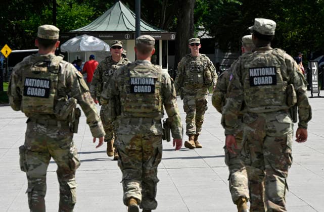 The Pentagon is planning to keep thousands of Guard troops in the nation s capital for the rest of President Trump s second term Members of the National Guard patrol near the Lincoln Memorial on June 4, 2026 in Washington, DC. The Pentagon is planning to keep thousands of Guard troops in the nation s capital for the rest of President Trump s second term. Photo by Olivier Douliery ABACAPRESS.COM Washington DC United States  Copyright: xDoulieryxOlivier ABACAx