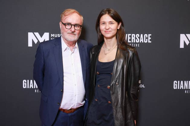 Gianni Versace Retrospective Photocall - Paris Curator Karl von der Ahe and Curator Saskia Lubnow attend the Gianni Versace Retrospective Photocall held at the Maillol Meseum on June 4, 2026 in Paris, France. Photo by David BoyerBACAPRESS.COM Paris France  Copyright: xBoyerxDavid ABACAx