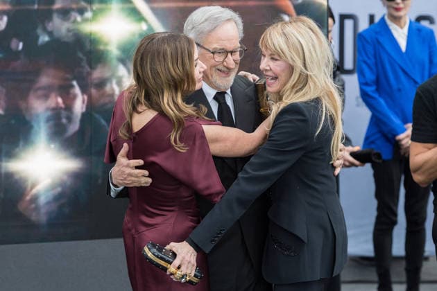Disclosure Day UK Premiere in London LONDON, UNITED KINGDOM - JUNE 04: Kristie Macosko Krieger, Steven Spielberg and Kate Capshaw attend the UK premiere of Disclosure Day at Cineworld Leicester Square in London, United Kingdom on June 04, 2026. Wiktor Szymanowicz Anadolu London United Kingdom. Editorial use only. Please get in touch for any other usage.  Copyright: x2026xAnadoluxWiktorxSzymanowiczx
