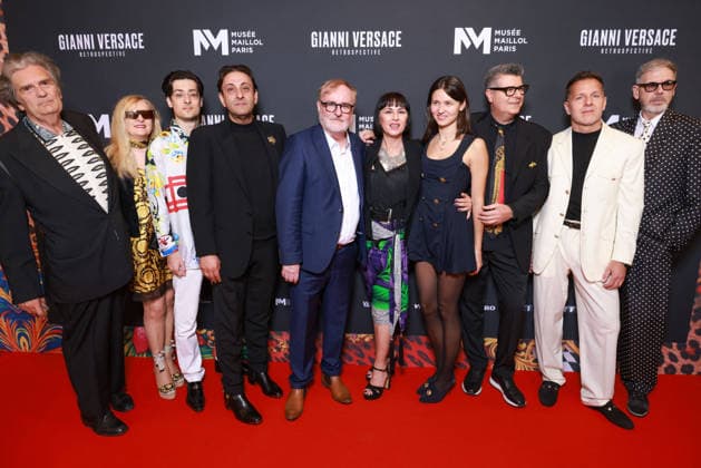 Gianni Versace Retrospective Photocall - Paris Alain Alderuccio, Marco Antonio Caravano, Curator Karl von der Ahe, Rossella Catapano and Curator Saskia Lubnow attend the Gianni Versace Retrospective Photocall held at the Maillol Meseum on June 4, 2026 in Paris, France. Photo by David BoyerBACAPRESS.COM Paris France  Copyright: xBoyerxDavid ABACAx