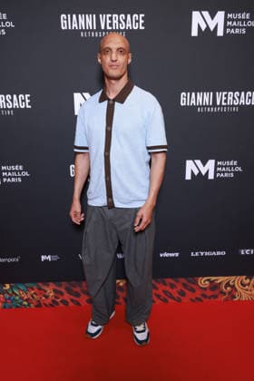 Gianni Versace Retrospective Photocall - Paris Abde Maziane attends the Gianni Versace Retrospective Photocall held at the Maillol Meseum on June 4, 2026 in Paris, France. Photo by David BoyerBACAPRESS.COM Paris France  Copyright: xBoyerxDavid ABACAx