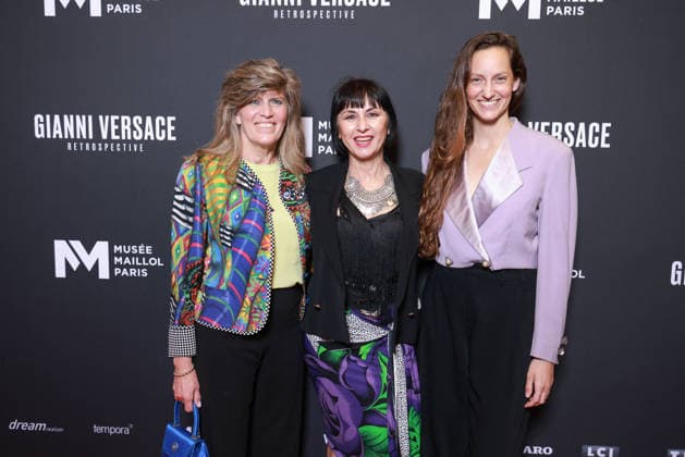 Gianni Versace Retrospective Photocall - Paris Iro Poniraki, Rossella Catapano and Eranthi Karamali attend the Gianni Versace Retrospective Photocall held at the Maillol Meseum on June 4, 2026 in Paris, France. Photo by David BoyerBACAPRESS.COM Paris France  Copyright: xBoyerxDavid ABACAx