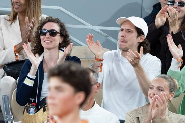 2026 French Open - Lafaurie Victoria, Abraham Wapler In Stand Day 12 NB Lafaurie Victoria, Abraham Wapler in stand Day 12 during the 2026 French Open at Roland Garros on June 04, 2026 in Paris, France. Photo by Nasser Berzane ABACAPRESS.COM  Copyright: xBerzanexNasser ABACAx