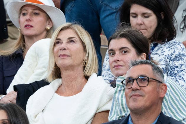 2026 French Open - Michèle Laroque In Stand Day 12 NB Michèle Laroque in stand Day 12 during the 2026 French Open at Roland Garros on June 04, 2026 in Paris, France. Photo by Nasser Berzane ABACAPRESS.COM  Copyright: xBerzanexNasser ABACAx