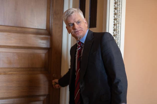 Senate Votes on Reconciliation WASHINGTON, DC - JUNE 4: Senator Bill Cassidy (R-LA) speaks to reporters as the Senate votes on amendments to a reconciliation package, at the U.S. Capitol in Washington, DC on June 4, 2026. Nathan Posner Anadolu Washington D.C. United States. Editorial use only. Please get in touch for any other usage.  Copyright: x2026xAnadoluxNathanxPosnerx