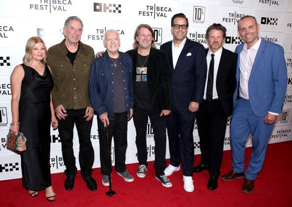 Tribeca Film Festival Frampton World Premiere Corey Russell, Ken Levitan, Peter Frampton, Rob Arthur, Daniel E. Catullo III, Andrew Ward attending the Tribeca Film Festival Frampton World Premiere held at OKX Theater at BMCC TPAC on June 4, 2026 in New York City, NY New York City OKX Theater at BMCC TPAC NY USA Copyright: xStevenxBergman AFF-USA.COMx
