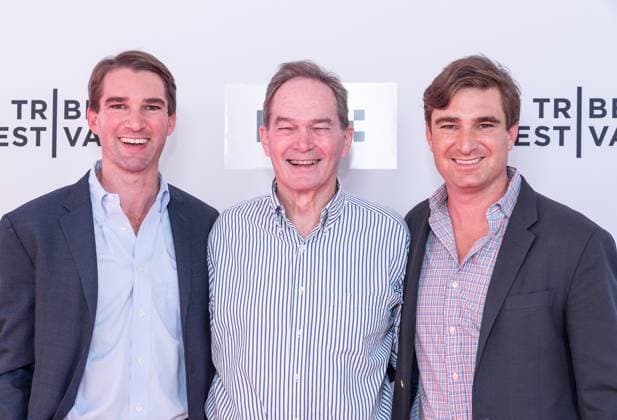 June 4, 2026, New York, New York, USA: George Kunhardt, Peter Kunhardt and Teddy Kunhardt attend premiere of political documentary Mario at 25th annual Tribeca Film Festival at SVA Theatre in New York, NY on June 4, 2026. New York USA - ZUMAr339 20260604_znp_r339_048 Copyright: xLevxRadinx