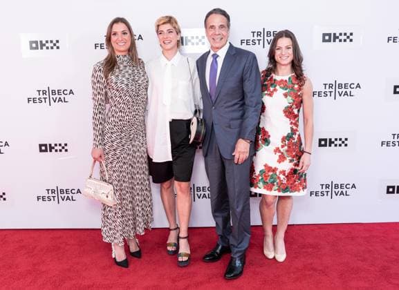 June 4, 2026, New York, New York, USA: Mariah Kennedy Cuomo, Michaela Kenndy Cuomo, Andrew Cuomo and Cara Kennedy-Cuomo attend premiere of political documentary Mario at 25th annual Tribeca Film Festival at SVA Theatre in New York, NY on June 4, 2026. New York USA - ZUMAr339 20260604_znp_r339_081 Copyright: xLevxRadinx