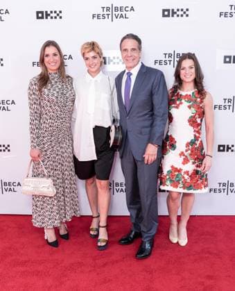 June 4, 2026, New York, New York, USA: Mariah Kennedy Cuomo, Michaela Kenndy Cuomo, Andrew Cuomo and Cara Kennedy-Cuomo attend premiere of political documentary Mario at 25th annual Tribeca Film Festival at SVA Theatre in New York, NY on June 4, 2026. New York USA - ZUMAr339 20260604_znp_r339_082 Copyright: xLevxRadinx