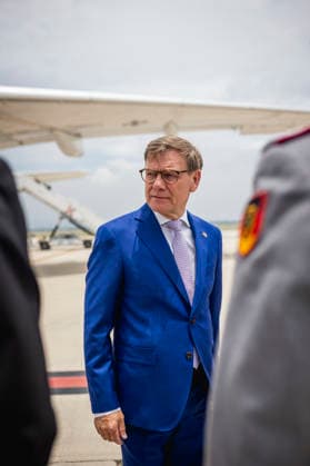 Johann Wadephul (CDU), Bundesaussenminister, aufgenommen im Rahmen seiner Ankunft in Mexiko Stadt, 04.06.2026. Fotografiert im Auftrag des Auswaertigen Amtes Mexiko Stadt Mexiko *** Johann Wadephul CDU , Federal Foreign Minister, photographed during his arrival in Mexico City, 04 06 2026 Photographed on behalf of the Federal Foreign Office Mexico City Mexico Copyright: xJulianexSonntag AAx