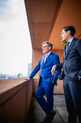 (L-R) Johann Wadephul (CDU), Bundesaussenminister, und Roberto Velasco Alvarez, Aussenminister von Mexiko, aufgenommen im Rahmen eines Treffens in Mexiko Stadt, 04.06.2026. Fotografiert im Auftrag des Auswaertigen Amtes Mexiko Stadt Mexiko *** L R Johann Wadephul CDU , Federal Foreign Minister, and Roberto Velasco Alvarez, Foreign Minister of Mexico, photographed during a meeting in Mexico City, 04 06 2026 Photographed on behalf of the Federal Foreign Office Mexico City Mexico Copyright: xJulianexSonntag AAx
