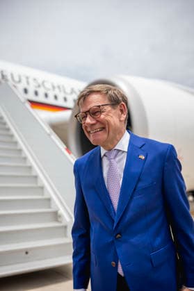 Johann Wadephul (CDU), Bundesaussenminister, aufgenommen im Rahmen seiner Ankunft in Mexiko Stadt, 04.06.2026. Fotografiert im Auftrag des Auswaertigen Amtes Mexiko Stadt Mexiko *** Johann Wadephul CDU , Federal Foreign Minister, photographed during his arrival in Mexico City, 04 06 2026 Photographed on behalf of the Federal Foreign Office Mexico City Mexico Copyright: xJulianexSonntag AAx