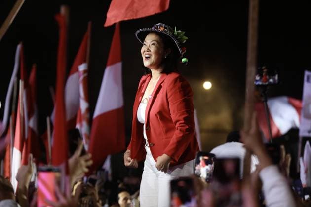 Keiko Fujimori Campaign Closing Event in Peru LIMA, PERU - JUNE 04: Thousands of supporters of presidential candidate Keiko Fujimori attended her campaign closing event held at the Arena Monumental on June 4, 2026, in Lima, Peru. The event, held three days before the presidential runoff election on June 7, brought together supporters, musical groups, and guests affiliated with the Fuerza Popular party. Klebher Vasquez Anadolu Lima Peru. Editorial use only. Please get in touch for any other usage.  Copyright: x2026xAnadoluxKlebherxVasquezx