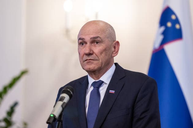 National Assembly of Slovenia in Ljubljana - 04 Jun 2026 Janez Janöa Prime Minister of Slovenia attend the First meeting of 16th Government of Slovenia. Ljubljana Slovenia Copyright: xAndrejxTarfilax xSOPAxImagesx DSC_0272