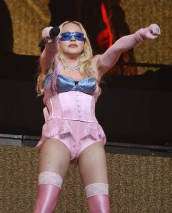 June 4, 2026, New York, New York, USA: Singer icon MADONNA performs a surprise pop up concert partnered with the app Grindr in Time Square to promote her new album Confessions ll also called Confessions on the Dance Floor - Part ll. New York USA - ZUMAk03_ 20260604_zaf_k03_065 Copyright: xNancyxKaszermanx