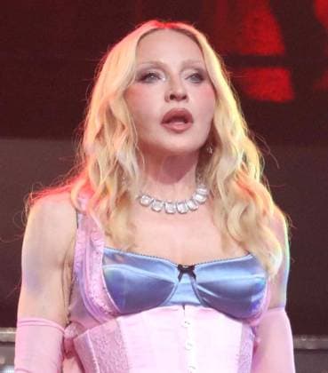 June 4, 2026, New York, New York, USA: Singer icon MADONNA performs a surprise pop up concert partnered with the app Grindr in Time Square to promote her new album Confessions ll also called Confessions on the Dance Floor - Part ll. New York USA - ZUMAk03_ 20260604_zaf_k03_085 Copyright: xNancyxKaszermanx