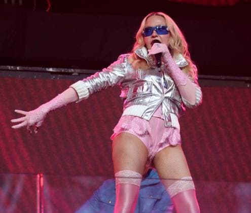 June 4, 2026, New York, New York, USA: Singer icon MADONNA performs a surprise pop up concert partnered with the app Grindr in Time Square to promote her new album Confessions ll also called Confessions on the Dance Floor - Part ll. New York USA - ZUMAk03_ 20260604_zaf_k03_106 Copyright: xNancyxKaszermanx