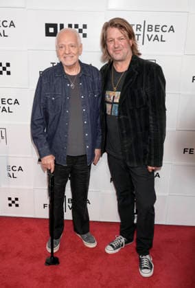 FRAMPTON World Premiere Director Rob Arthur, Peter Frampton attends the World Premiere of FRAMPTON held during the Tribeca Film Festival at OKX Theater BMCC TPAC in New York on Thursday, June 5th, 2026., Credit:Jennifer Graylock Avalon United States, New York, New York City, OKX Theater BMCC TPAC  Copyright: xJenniferxGraylockx xAvalonx 1107825415