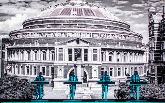Kraftwerk at Royal Albert Hall 04_June_2026 Kraftwerk perform at Royal Albert Hall in London on 4th June 2026., Credit:Zoran Veselinovic Avalon UK, London, Royal Albert Hall  Copyright: xZoranxVeselinovicx xAvalonx 1107840784