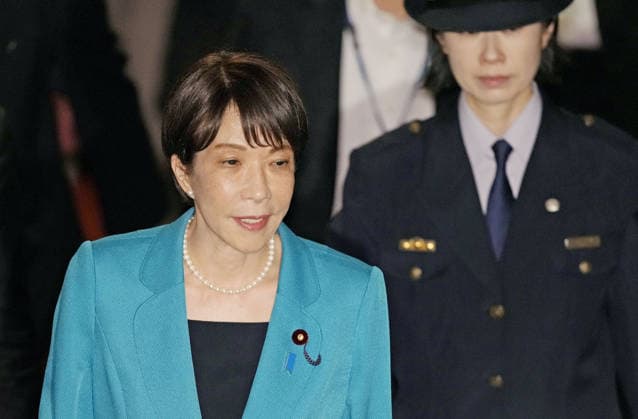 Japan PM Takaichi in parliament Japanese Prime Minister Sanae Takaichi heads to attend a House of Councillors budget committee session in Tokyo on June 5, 2026.  A14AA0005617712P