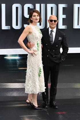 Disclosure Day UK Premiere LONDON, ENGLAND - JUNE 04: Felicity Blunt and Stanley Tucci attending Disclosure Day UK Premiere, Cineworld, Leicester Square on June 04, 2026 in London, England. CAP MAR MAR Great Britain Copyright: xMartinxHarris CapitalxPicturesx