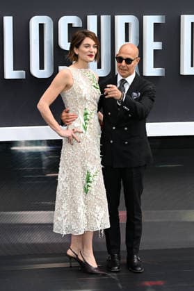Disclosure Day UK Premiere LONDON, ENGLAND - JUNE 04: Felicity Blunt and Stanley Tucci attending Disclosure Day UK Premiere, Cineworld, Leicester Square on June 04, 2026 in London, England. CAP MAR MAR Great Britain Copyright: xMartinxHarris CapitalxPicturesx