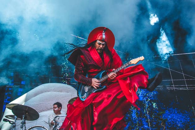 Empire of the live at Northside 2026 Aarhus, Denmark. 04th, June 2026. The Australian electronic music duo Empire of the Sun performs a live concert during the Danish music festival Northside 2026 in Aarhus. Here singer and musician Luke Steele is seen live on stage. Denmark, Aarhus  Copyright: xGonzalesxPhoto RolfxMeldgaardx