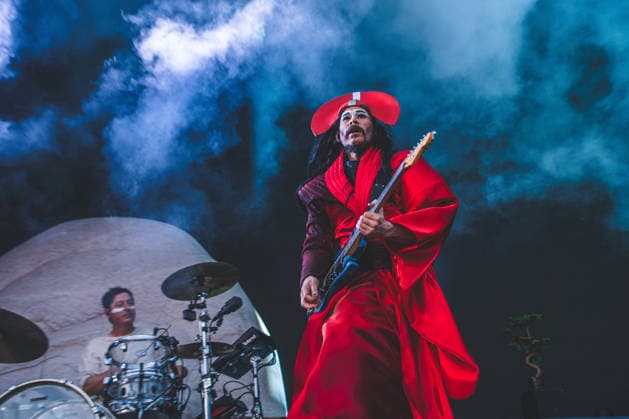 Empire of the live at Northside 2026 Aarhus, Denmark. 04th, June 2026. The Australian electronic music duo Empire of the Sun performs a live concert during the Danish music festival Northside 2026 in Aarhus. Here singer and musician Luke Steele is seen live on stage. Denmark, Aarhus  Copyright: xGonzalesxPhoto RolfxMeldgaardx