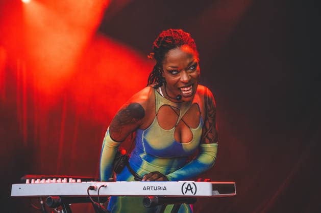 Sudan Archives live at Northside 2026 Aarhus, Denmark. 04th, June 2026. The American singer and violinist Sudan Archives performs a live concert during the Danish music festival Northside 2026 in Aarhus. Denmark, Aarhus  Copyright: xGonzalesxPhoto RolfxMeldgaardx